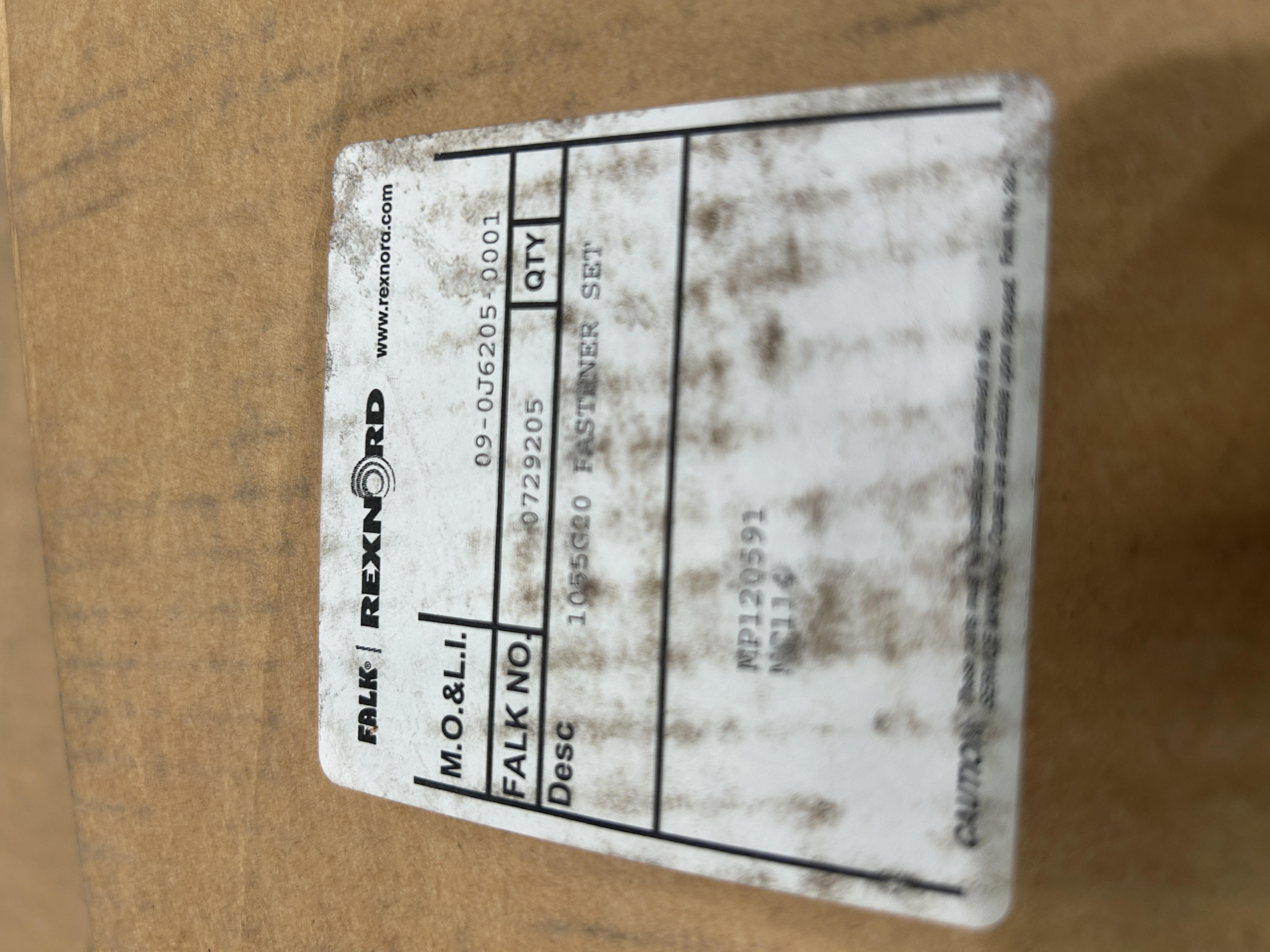 Falk 729205 1055G Fastener set 2