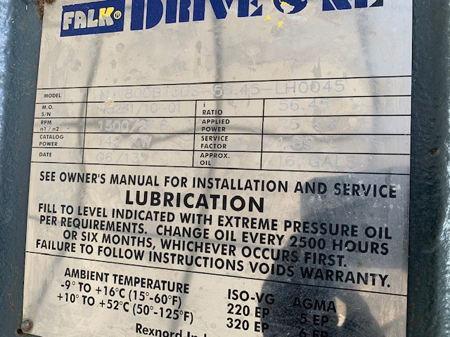 Faulk Drive One Model M1180DBT3D8-56.45-LH0045 2