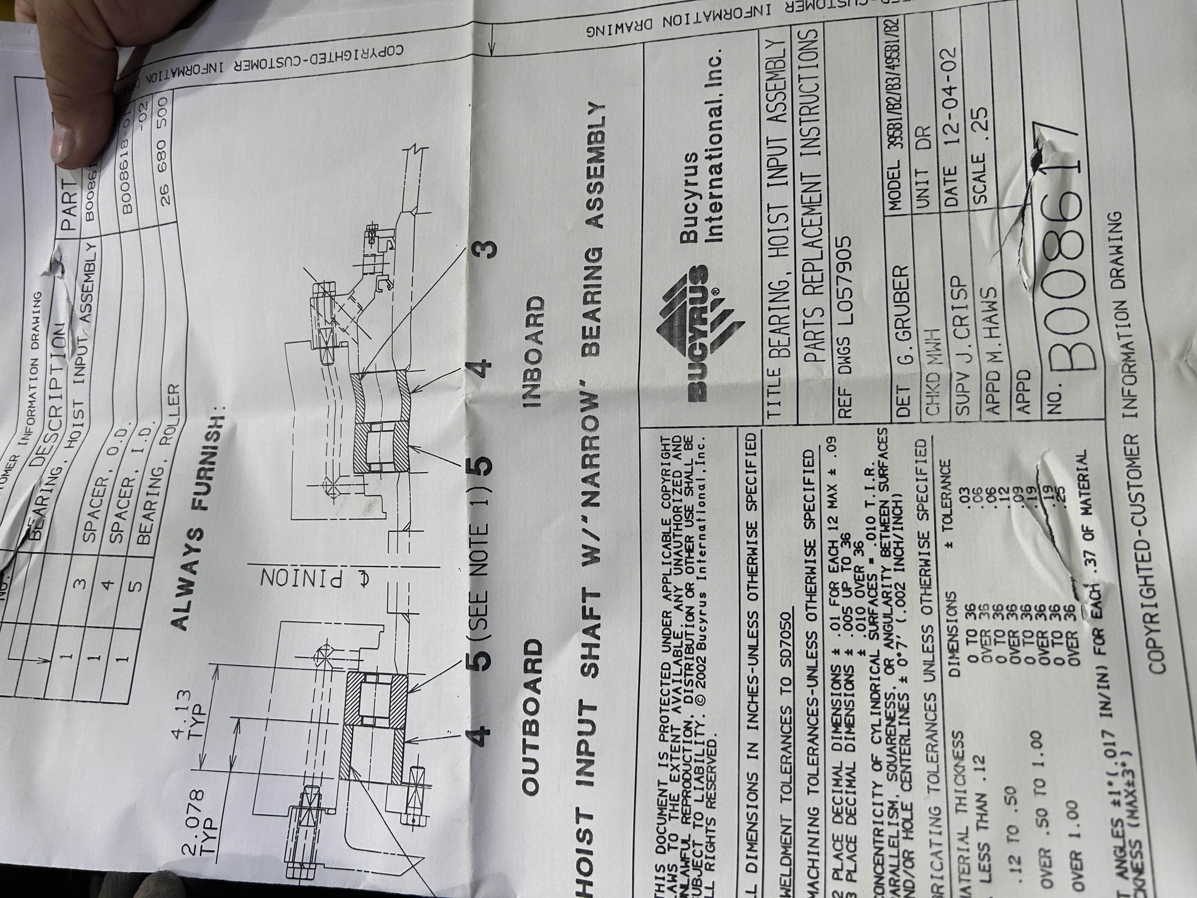 Bearing Kit 1272780 Replaces Bearing kit 2690 3